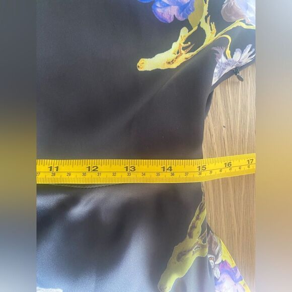 Acne Studios Big Flower Black  Mini Dress Size Small - Picture 12 of 16